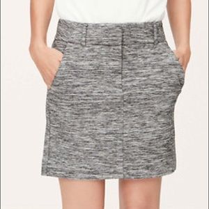 Loft Grey Heather Dress Skirt